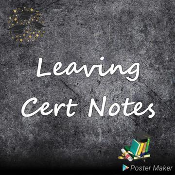Leaving Cert Notes