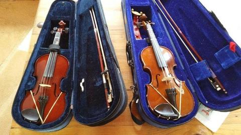 Two violins 1/4 and 1/8 for sale