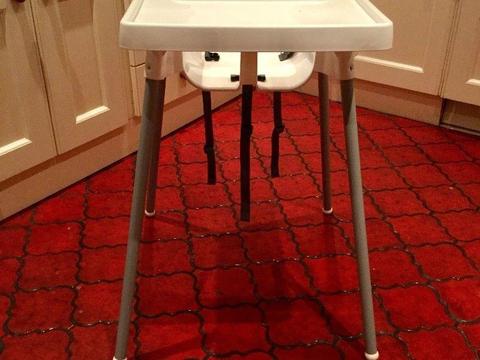 IKEA High Chair With Straps - Hardly Used