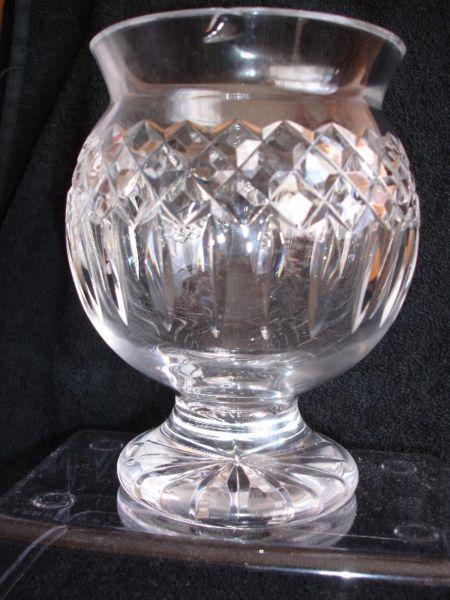 Waterford Crystal Glass Lismore Pattern Vase/Lamp