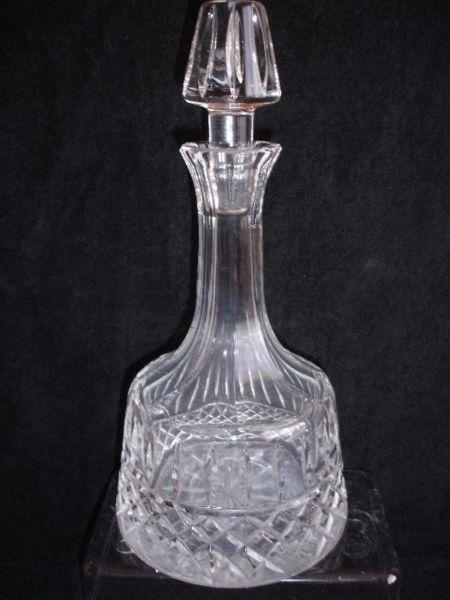 Waterford Crystal Glass Maeve Cut Bell Shaped Decanter