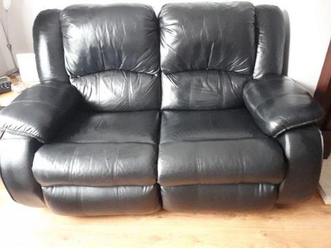 2 Seater leather recliner