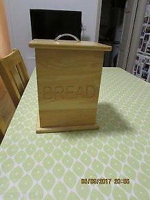 Solid wood bread box for sale