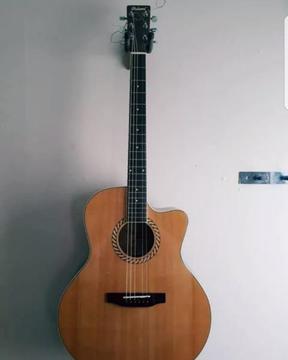 Westwood Semi Acoustic Guitar with Fishman System and case bag