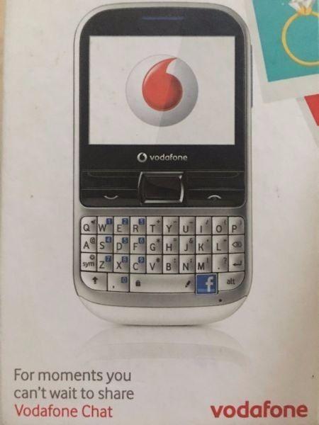 Unused (Silver and White) Unlocked Vodafone Chat Smartphone