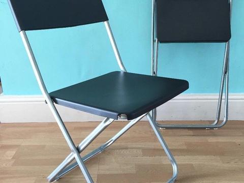 Black Fold-Up Chairs