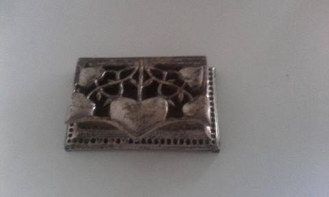 BEAUTIFUL ANTIQUE RARE HAND MADE VICTORIAN SILVER PLATED SNUFF BOX