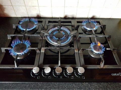 Gas hob and oven