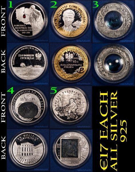 Ag925 silver coins set 2