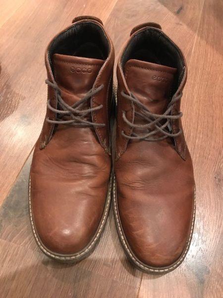 Ecco Men's Leather Boots for sale