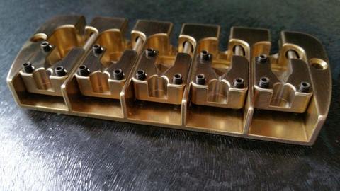 5 string brass bass bridge