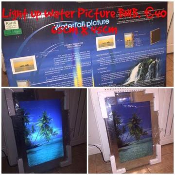 BNIB Light up water Picture