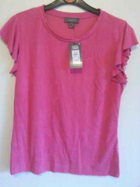 Ladies T Shirt Pink Size UK 10