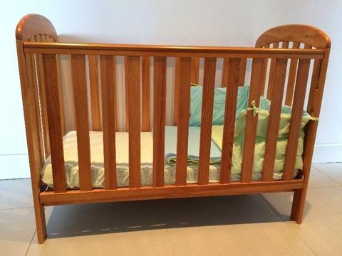 Babies wooden cot