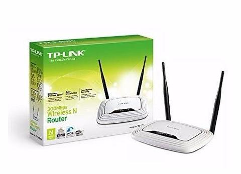 TP-Link TL-WR841ND Wireless N300 Home Router, 300Mpbs, IP QoS, WPS Button, 2 Detachable Antennas
