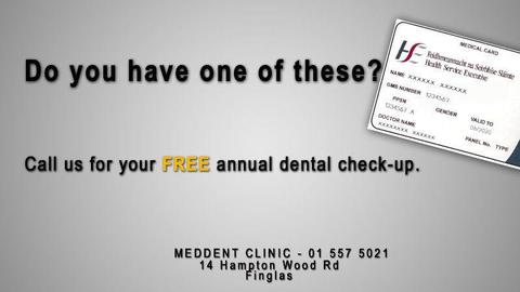 FREE Dental Checkup (Medical Card Holders)