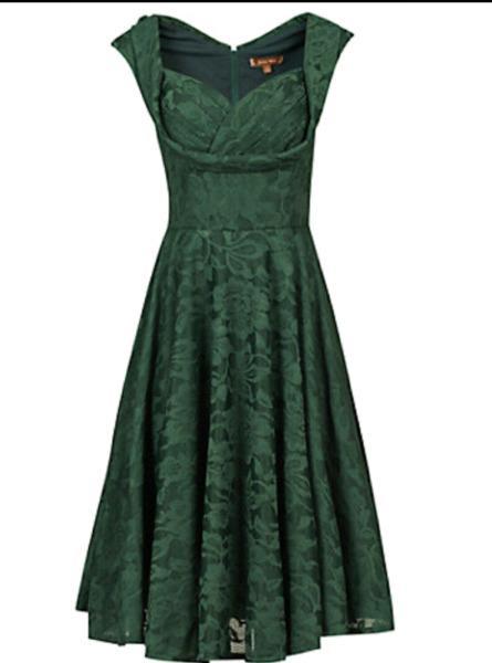 Size: 12 Jolie Moi Crossover Bust Ruched Prom Dress, Dark Green