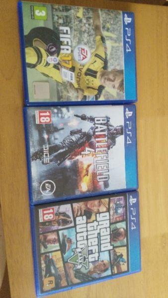 Mint condition Ps4 games for sale