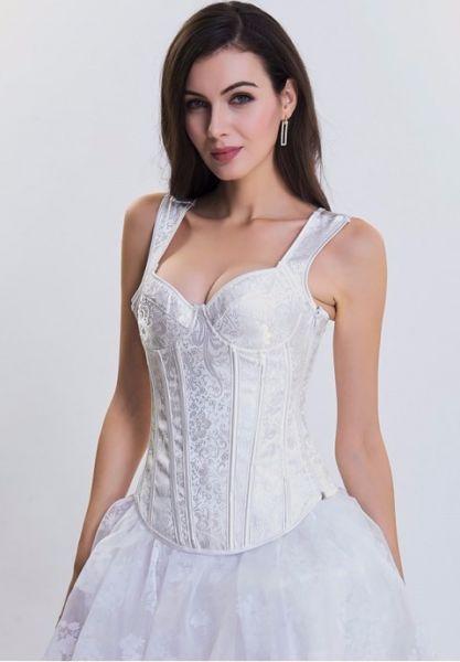 Lace Up Brocade Corset 6/22