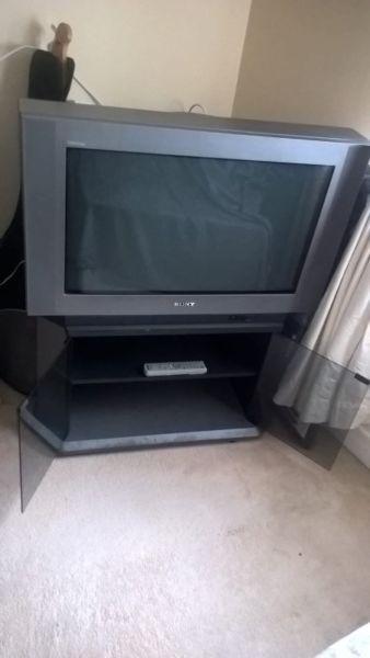 Free 30in TV + TV Stand