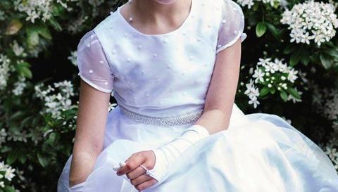 communion dress and accessories