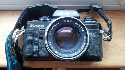 Minolta X700 35MM SLR Camera 35MM Lens Made in Japan