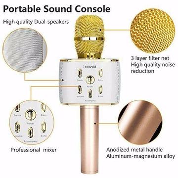 Karaoke Bluetooth Microphone with Stereo Speaker