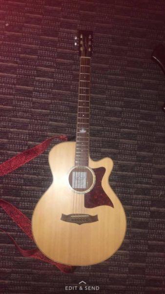 Tanglewood guitar for sale with gig bag