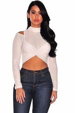 ARCHED LONG SLEEVES CROP TOP 8/18
