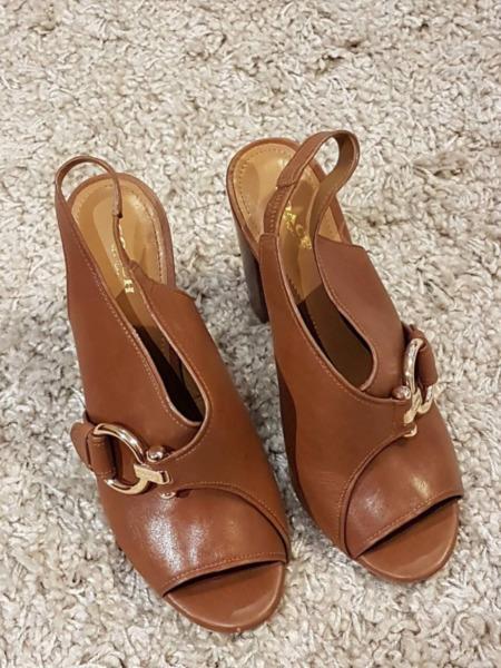 Coach Brown Leather High Heels
