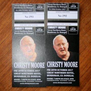 Christy Moore Tickets Bundoran Reduced Price