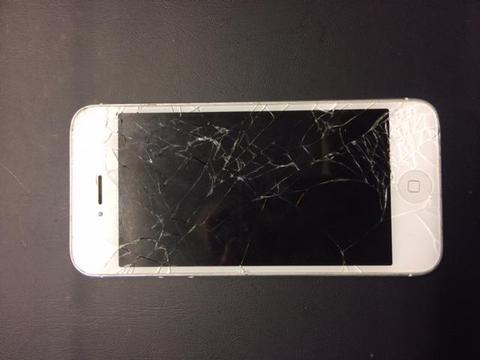 Damaged iPhone 5c White