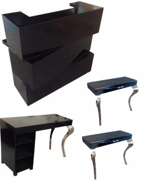 brand new reception counter desk salon office furniture chairs backwash basin unit