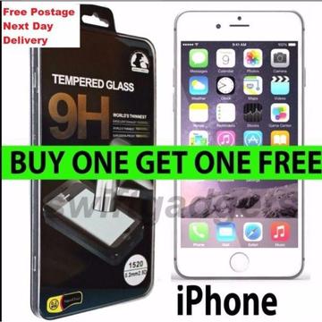100% GENUINE 2 x TEMPERED GLASS SCREEN PROTECTOR FILM FOR APPLE IPHONE 6 / 6s / 6plus / 6splus / 7