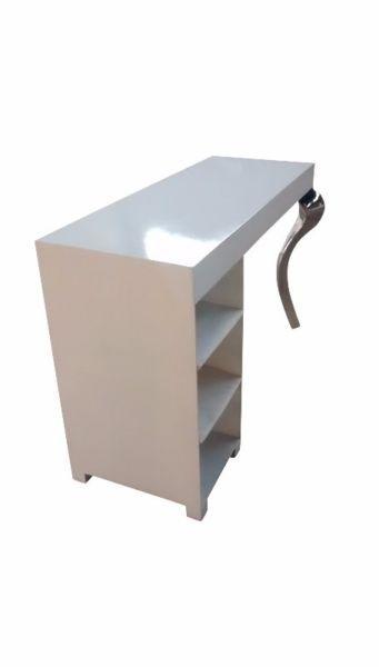 Manicure Table White Gloss Table Nail Furniture Hairdressing mirror chairs beauty backwash basin