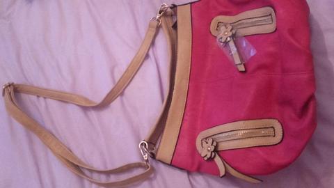 New hot pink handbag