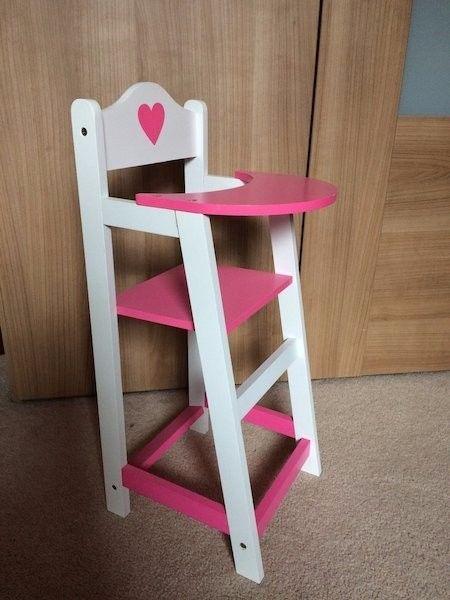 Toy - Doll wooden highchair