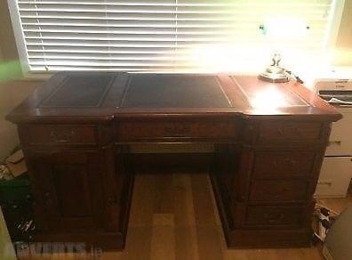 Antique Style Partners Desk For Sale