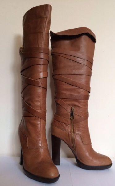NEW!!! Brown Michael Kors Greenwich Boots size 40