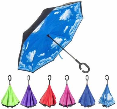 Innovation Idea for the Inverted Umbrella Strong Waterproof and Windproof