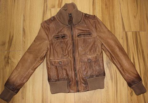 Brown/tan leatherette jacket