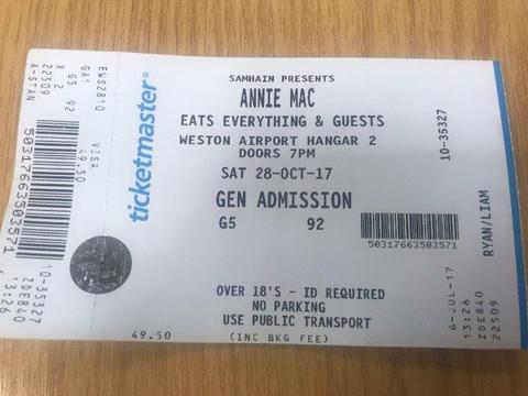 Annie Mac Samhain Festival Tickets Weston Airport