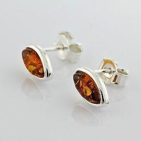 Sterling Silver earrings with Baltic Amber