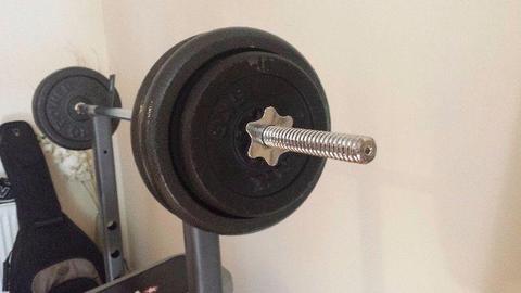 Bench and weights for sale