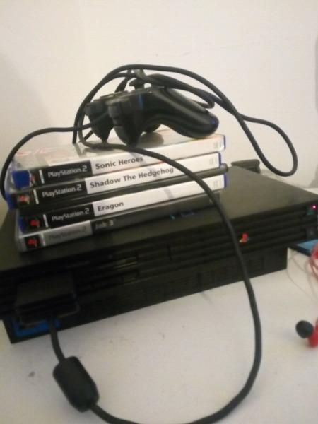 PS2 with 5 games