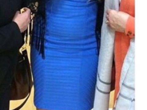 Midi blue dress