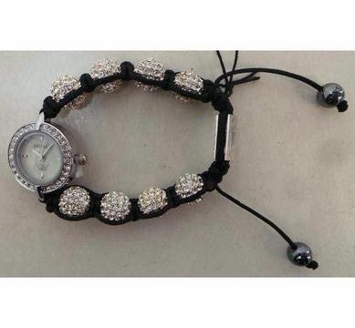 Shimla Watch Crystal Bead Silver Plated Bracelet only 3 available
