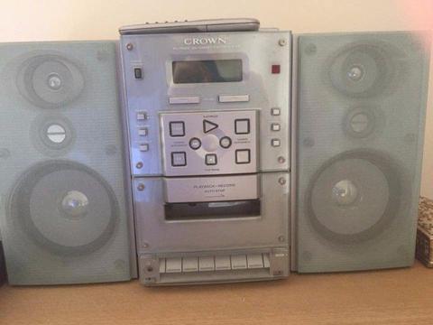 CD, Radio and Cassette sound system