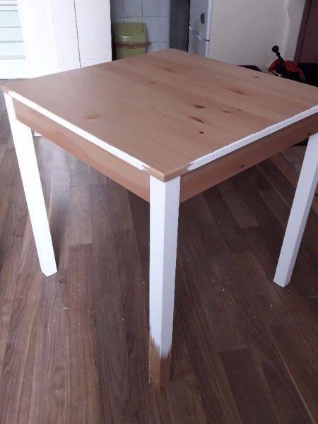 New Table- wooden- Hand made mounted and painted 70 euro