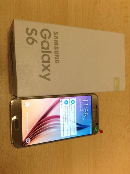 Samsung Galaxy S6 in GOLD 32GB Storage FACTORY Unlocked SIM FREE Box